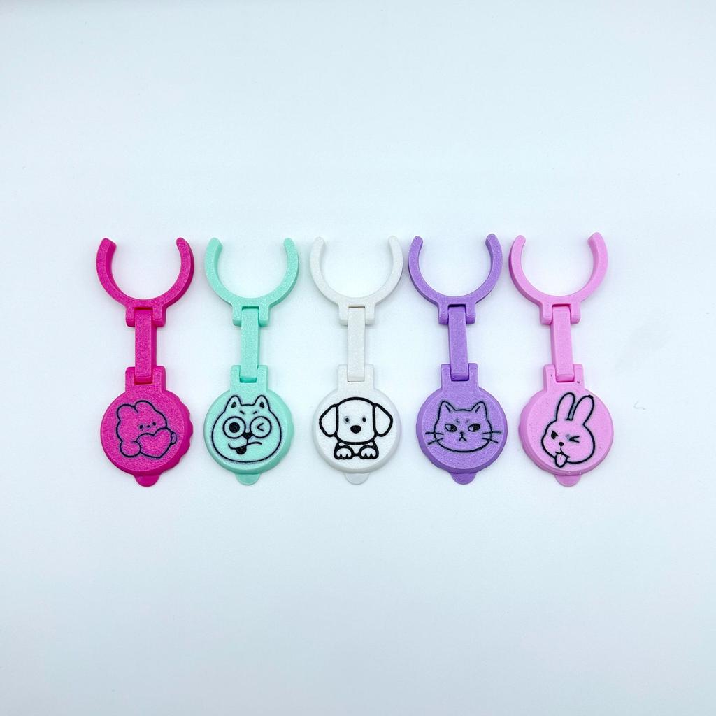 5pcs 3D Printed Beer Bottle Cap Markers PLA Plastic Cartoon Drinks Identifier Caps For Family Gathering Bar
