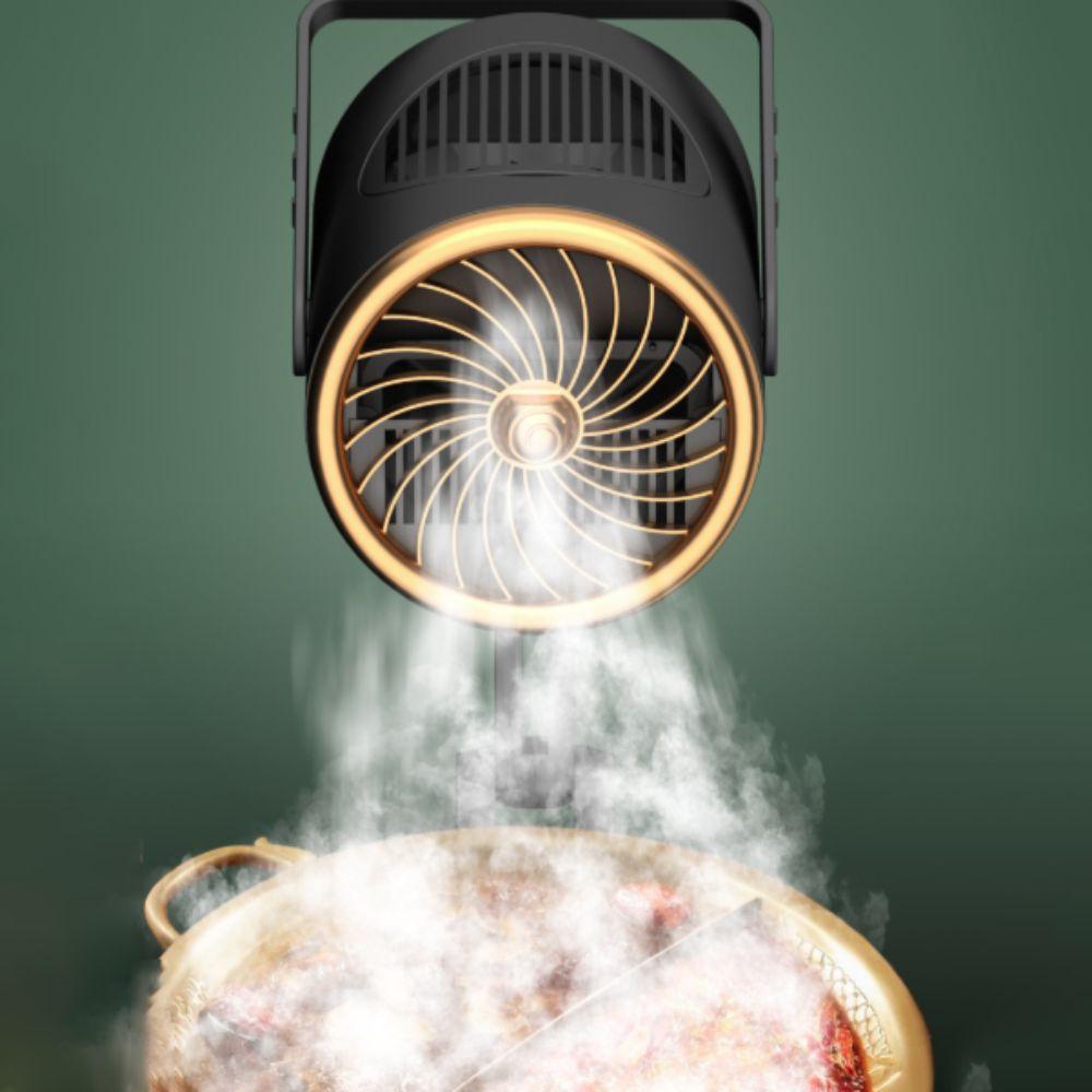 Rotatable Desktop BBQ Exhaust Fan Foldable Countertop Cooker Hood Cooking Exhaust Filter Hotpot