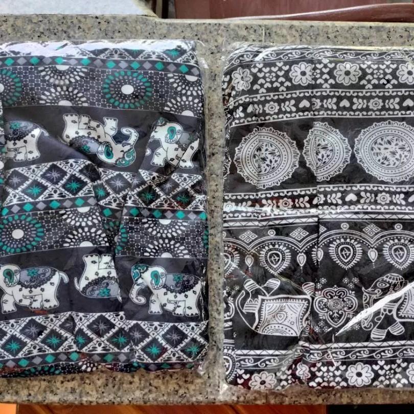 Elephant Pants Men Women Unisex Plus Size High Waist Summer Thailand Thin Straight Trousers Casual Streetwear Bottoms Clothing Fashion