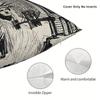 Retro 1980S New York Printed Decorative Pillowcase Travel Accessory For Bedroom Indoor Home Decoration