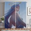 Curtains for Living Room Curtain for Room 2 Panel Female Elf Home Interior Curtains Shades Halloween Decoration Partition Camera