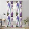Корзина с цветами лаванды, оконные шторы для гостиной, роскошный декор для спальни, занавески для кухни, занавески для окон