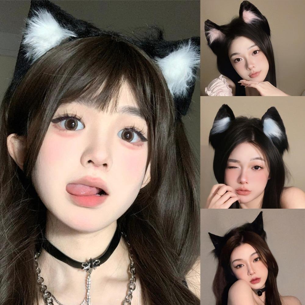 Soft Plush Plush Hair Hoop Cloth Cosplay Hairband Fashion Cat Ear Headband Girl