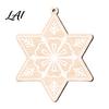 Lightweight Wood Hanging Ornaments Wooden Christmas Snowflake Ornaments Rustic Xmas Tree Decorations Boho Winter Wonderland Crafts for Tree Holiday