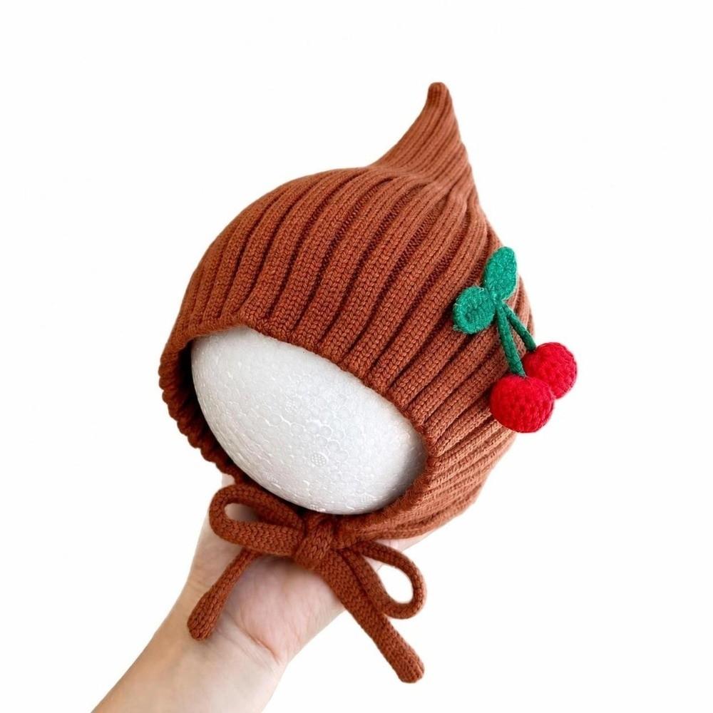 Warm Baby Hooded Hat Thick Beanie Cap Fashion Girls Knitted Hat