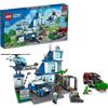 LEGO® City 60316 Police Station, Helicopter Toy, Police Car, Minifigure Dog, Toy Garbage Truck