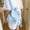 Student Class Backpack Women's 2025 Summer Korean Edition Fashion Casual Small Backpack Niche Canvas Flip Backpack