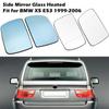 Боковое зеркало заднего вида, стеклянный обогреватель, противотуманное зеркало на двери, крыло, подходит для BMW X5 E53 1999-2006, автомобиля
