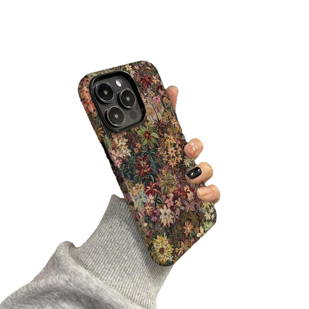 Секретное Цветочное Царство для Apple 17 Promax Мультяшное Милое для iPhone 16 Pro Упаковка для Камеры 15 Новые Модели