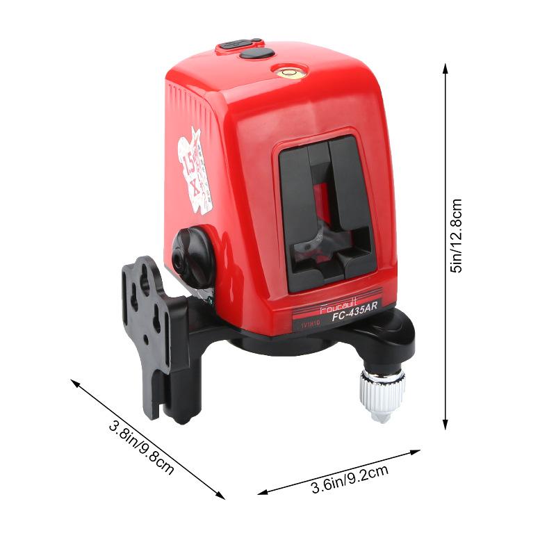 Мини лазерный уровень с 2 линиями, красный горизонтальный инструмент для литья под давлением, высокоточный инструмент для маркировки линий, инфракрасный уровень