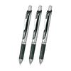 Шариковая ручка Pentel Гелевые чернила Energel Выдвижная 0,5 мм BLN75ZA3AMZ Черная 3 штуки