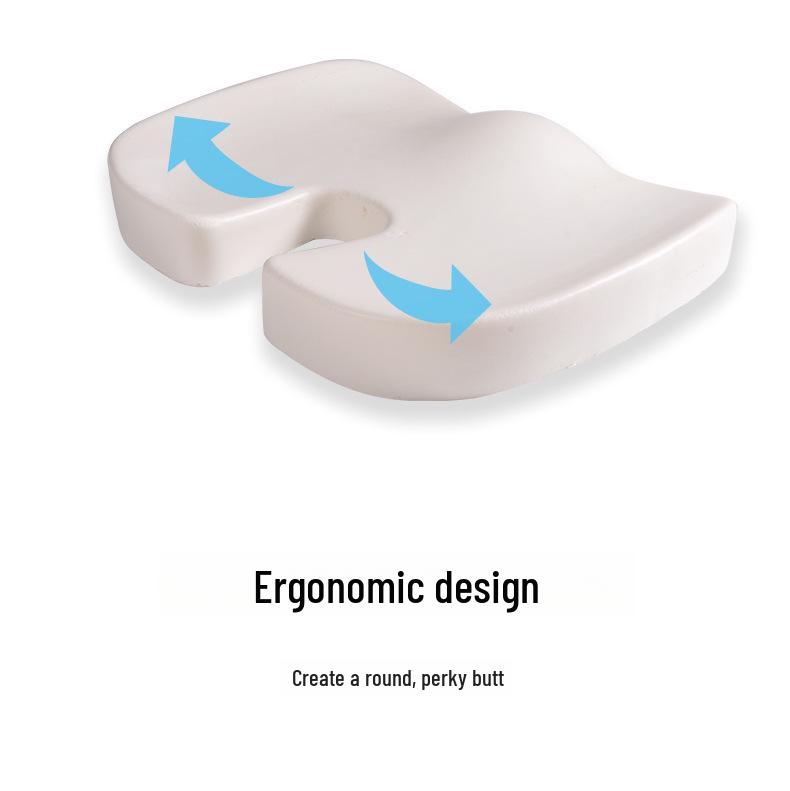 Breathable Gel Memory Foam U-Shaped Office Chair Cushion for Long-Term Sitting