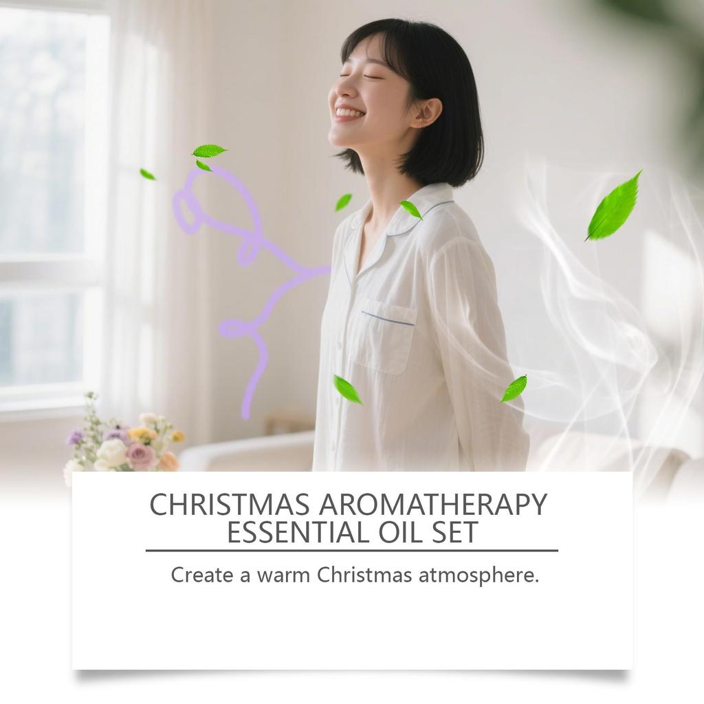 EELHOE Christmas Essential Oil Gift Set Long Lasting Home Fragrance Relaxing Aromatherapy Oil Set