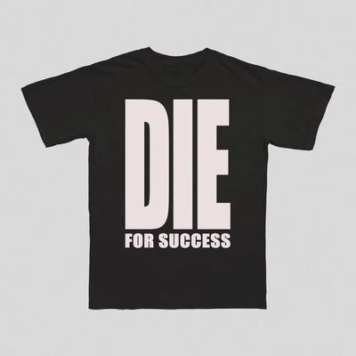 Футболка Y2K Харадзюку Die for Success для мужчин Хип-хоп Уличная одежда С круглым вырезом С коротким рукавом Большой размер Унисекс Самый продаваемый Топ