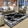 Chinese Style Carpets for Living Room Non-slip kitchen floor carpet Easy Clean Light Luxury Black Large Rug Bedroom Bath mat