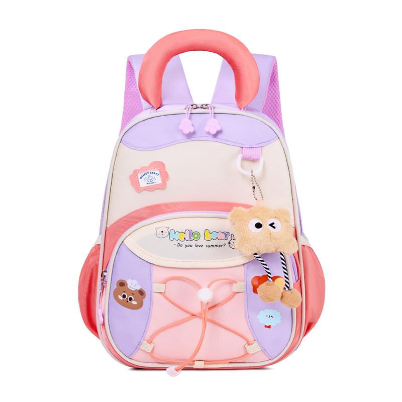 Childrens Cartoon Style Childrens Backpack With Splice Design For Kindergarten
