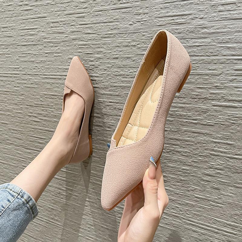 Туфли на плоской подошве женские новые универсальные остроносые туфли на плоской подошве женские рабочие туфли удобные для работы Zapatos De Mujer