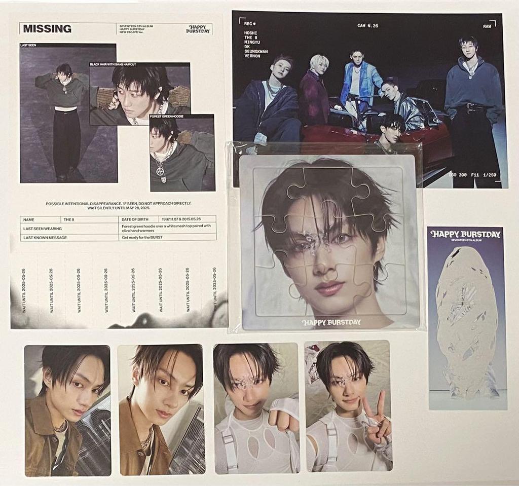 [USED] Opened Seventeen Happy Burstday 3-piece set + Jun