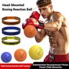 Head-Mounted Children's Combat Decompression Training Speed Ball Smooth PU Foam Reaction Magic Ball for Kids