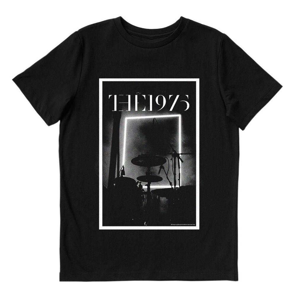 Винтажная футболка The 1975 с принтом Facedown, короткий рукав, черная, унисекс, E1292