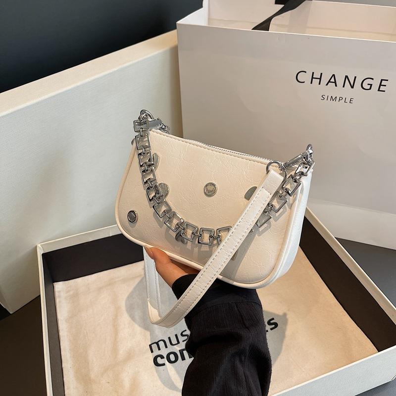 Designer Bag Summer Chain Handbag Women's New Fashion Small Square Bag Simple Underarm Bag Versatile Crossbody Bag