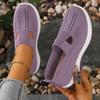 Fashion Shoes Female 2024 Slip On Women's Vulcanize Shoes Autumn Breathable Mesh Solid Casual Flat Walking Shoes Zapatillas De Mujer