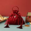 Velvet Sweets Chocolate Packing Bag Red Drawstring Pouch Handbag Wedding Candy Packaging Bags
