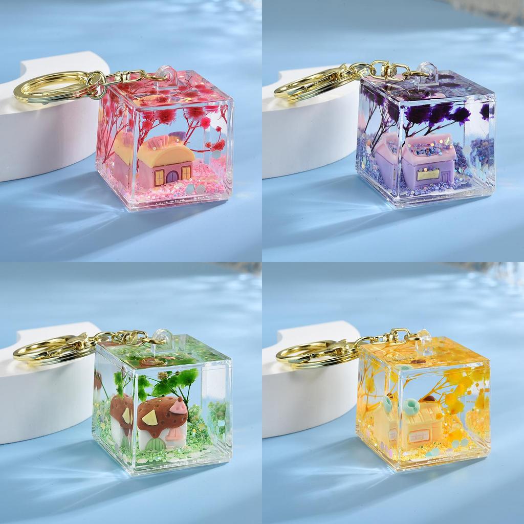 Мультяшный акриловый брелок с дизайном песочных часов для друзей и семьи, подходит для праздников и путешествий