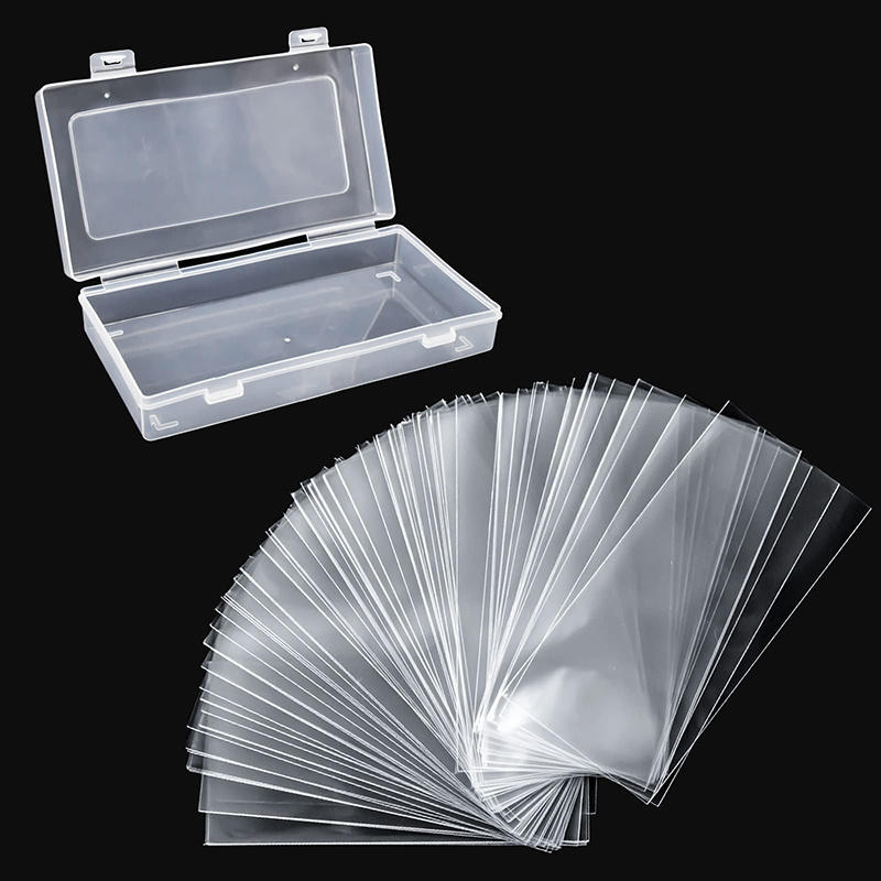 100 Pcs Clear Paper Money Holder Currency Collection Sleeves Paper Money Sleeves Bill Protector Bag Display Case Album Banknotes