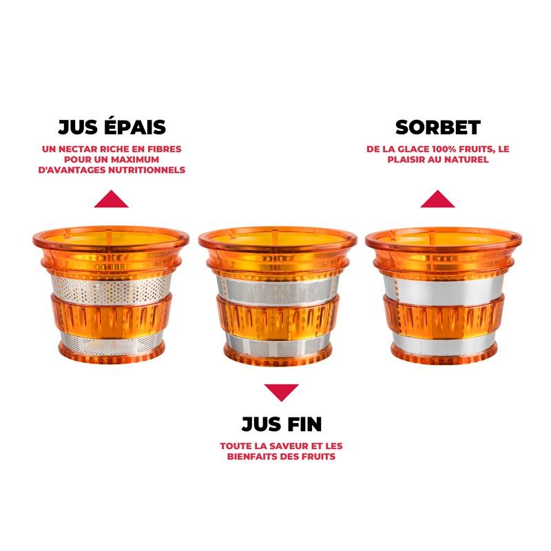 Экстрактор для фруктов и овощей 3 Ultimate Нержавеющая сталь с мягким напорным ситом - Восстановленное