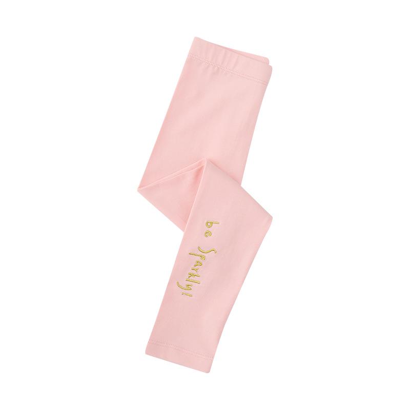 Весна/лето Новые вышитые узкие леггинсы для девочек