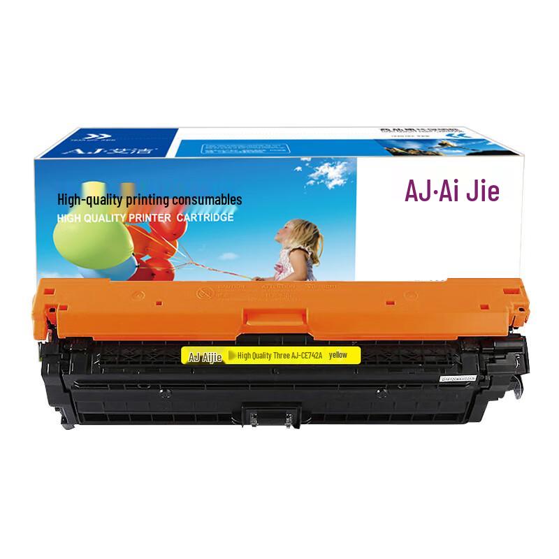 Aijie Compatible CE742A/307A Yellow Toner Cartridge