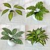 Monstera Deliciosa Faux Plant With 7fork Zebra And Turtles Leaves For Wedding Decor And Wall Art