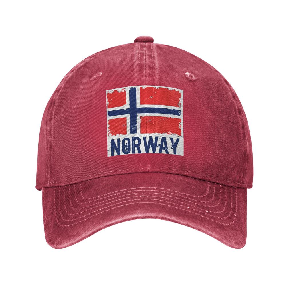 Norway Flag Baseball Caps Denim Hats Adjustable Casquette Hip Hop Baseball Cowboy Hat for Unisex Women