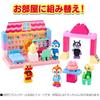 Bandai BlockLabo Анпанман Докин-тян Стильный Магазин Строительные Блоки Ведро Возраст 3+ Образовательная Игрушка