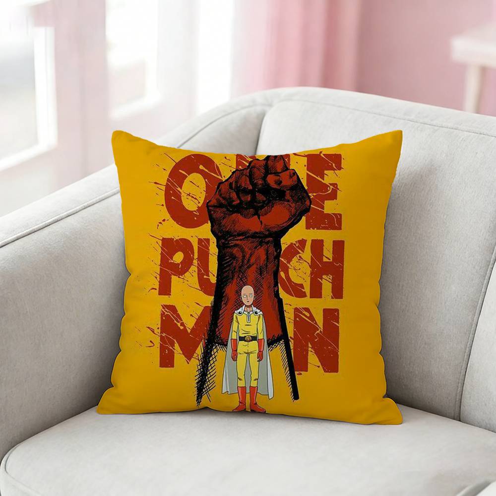 OnePunch Man Pillow Case Pattern Printed Pillowcase For Living Room Sofa Cushion Cover
