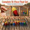 10PCS Oval-shaped Fishing Float Foam Fishing Slip Float Portable Fishing Bobber  Trout Fishing