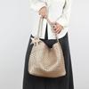 Premium Sense Niche Hand-woven Bag Large Capacity Tote Bag Casual Lazy Style Commuter Shoulder Underarm Shoulder Bag