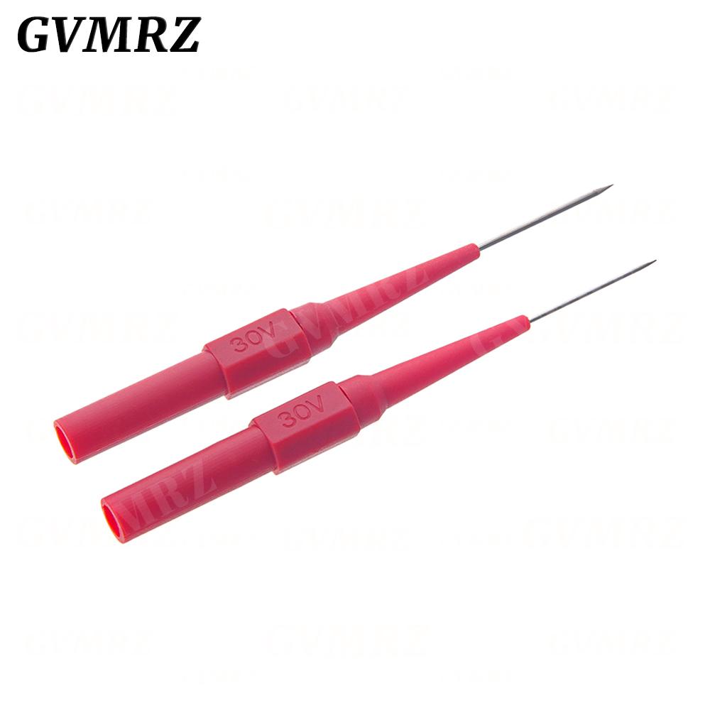 5PCS 0.7mm/1.0mm Insulation Piercing Needle Non-destructive Multimeter Test Probes 30V Measuring Device For Banana Plug