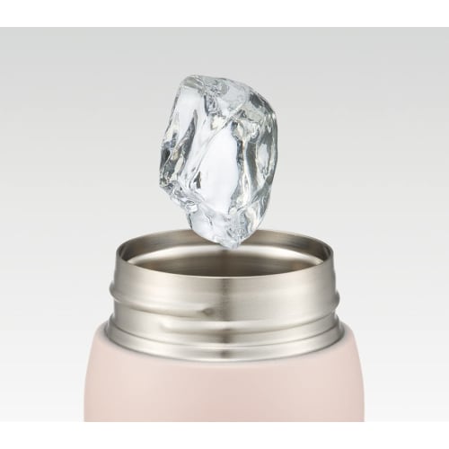 Skater Straw Mug, Dusky Pink, 350ml, Insulated Stainless Steel Water Bottle, One-Touch Open, STOT3ST-A