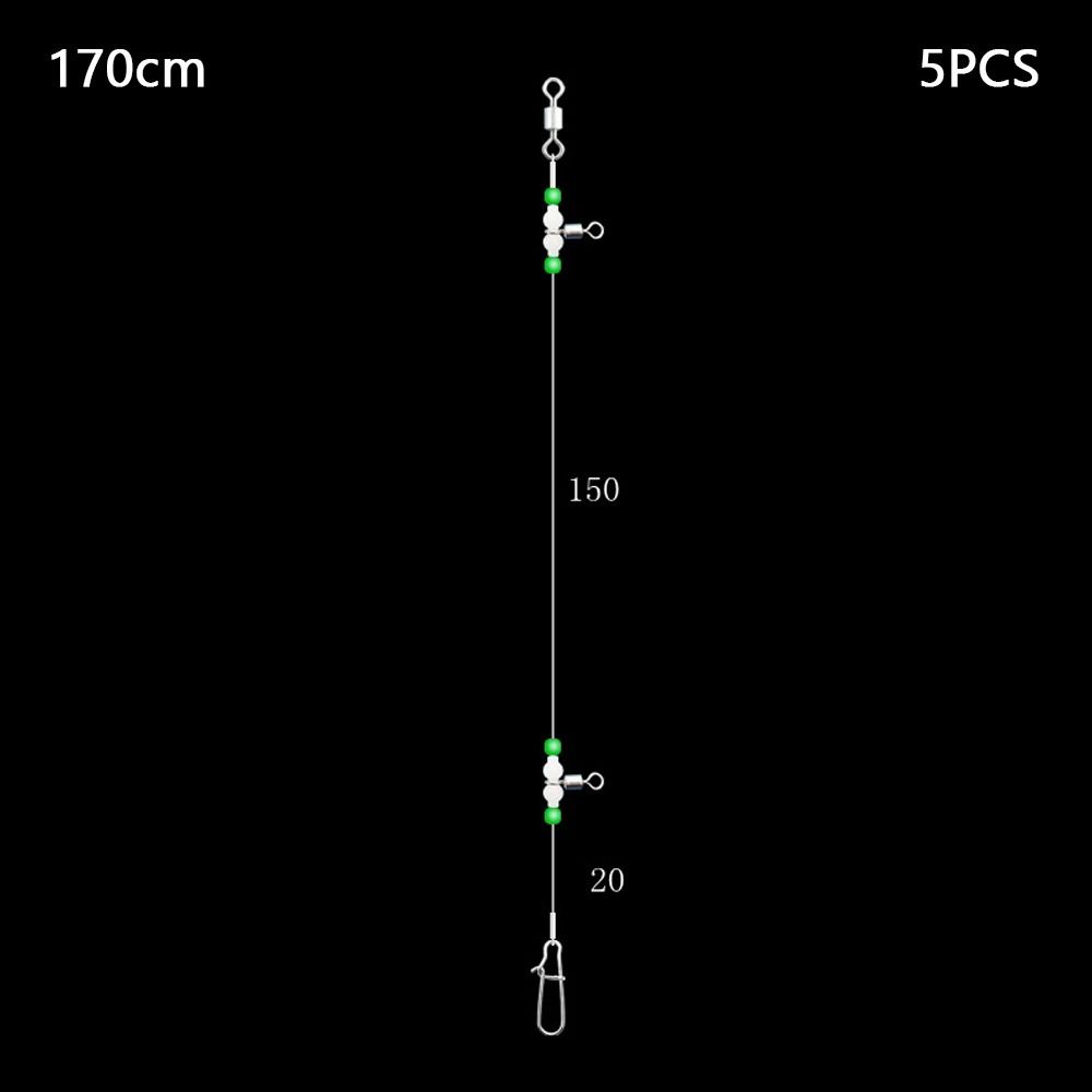 5pcs Snaps Fishing Leader Line Swivels Sinker Snap 2024 Pipe Balance Bracket