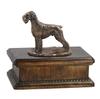 Schnauzer III – Urn for dog ashes, personalized urn with a statue | Art-Dog