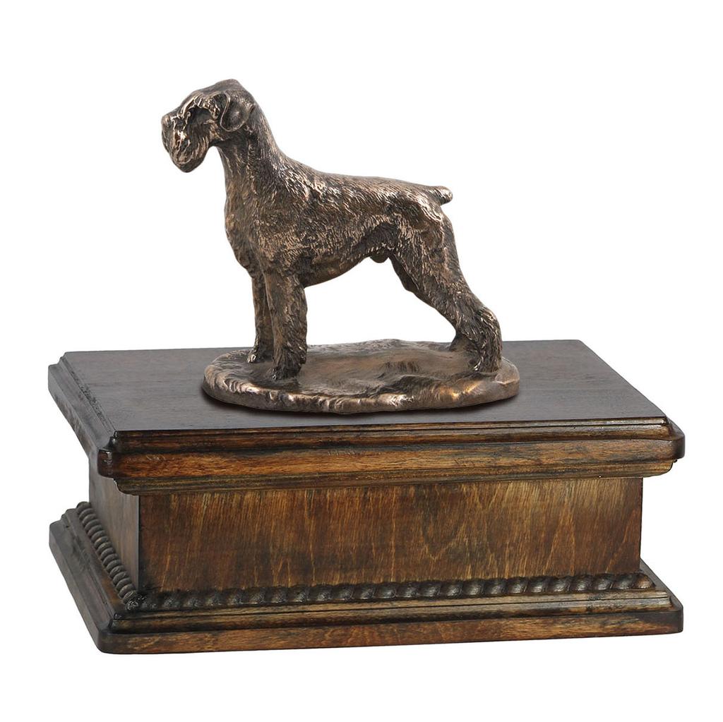 Schnauzer III – Urn for dog ashes, personalized urn with a statue | Art-Dog