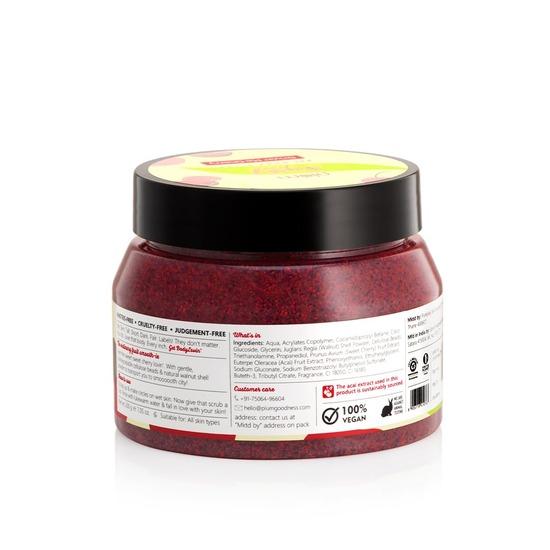 Plum Скраб для тела BodyLovin' Drivin' Me Cherry Gel | Без сульфатов и парабенов | 100% веганский | 200 г