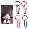 Reflective Dog Seat Belt for Car,Dog Car Harness Seatbelt Adjustable with Elastic Bungee Buffer, 2in1 Pet Leash Restraint Dog Safety Tether