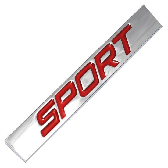 SPORT Letter Metal Car Vehicle Rear Trunk Body Sticker Emblem Badge Decoration