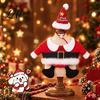 Funny Pet Christmas Costume Santa Set Dog Cat Outfit Festive Neck Collar Winter Warm Coat with Matching Hat Holiday Photo Prop for Small
