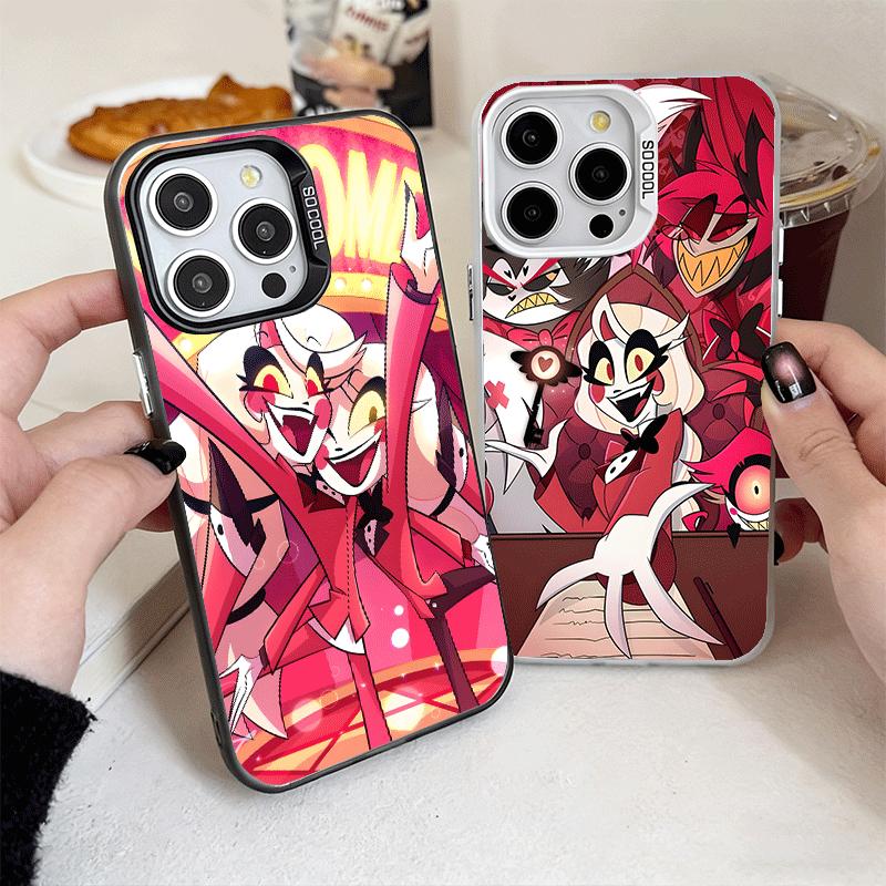 Мягкий чехол для телефона Hazbin Hotel Anime для iPhone 15 16 17 Pro Max 17Air 16E 14 Plus 13 12 Mini Ударопрочный чехол Задняя крышка