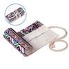 Bohemian Style Pencil Wrap Bag 36/48/72 Slot Canvas Pouch for Marker Pens Stationery School A6573