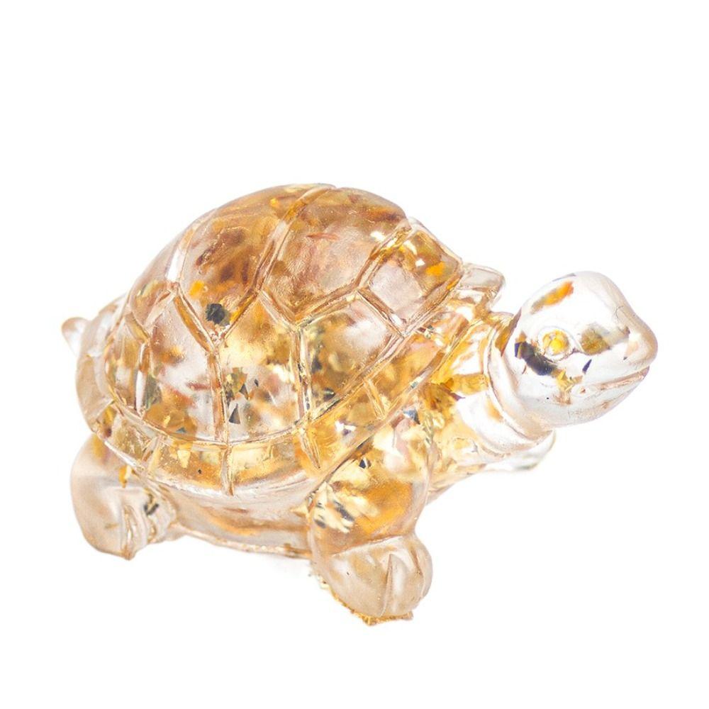 50MM Resin Turtle Statue Healing Crystals Tumbled Stones Sculpture Reiki Pocket Animals Tortoise Figurine Gems Crafts Home Decor